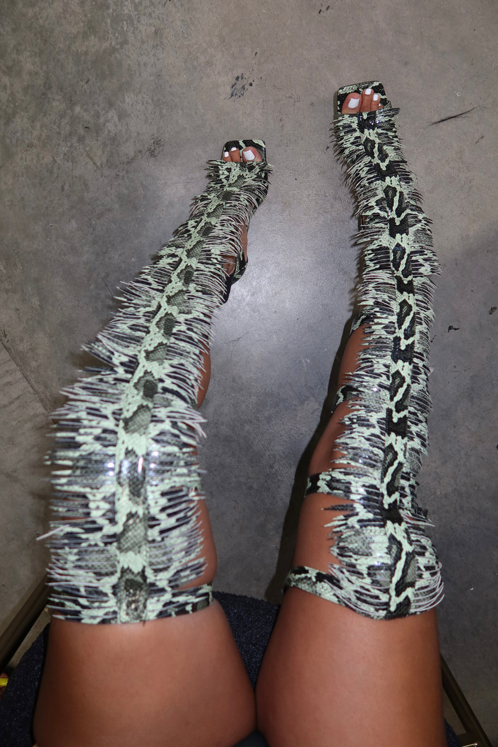 TLZLF X AZIAVAI MINT PYTHON HEEL