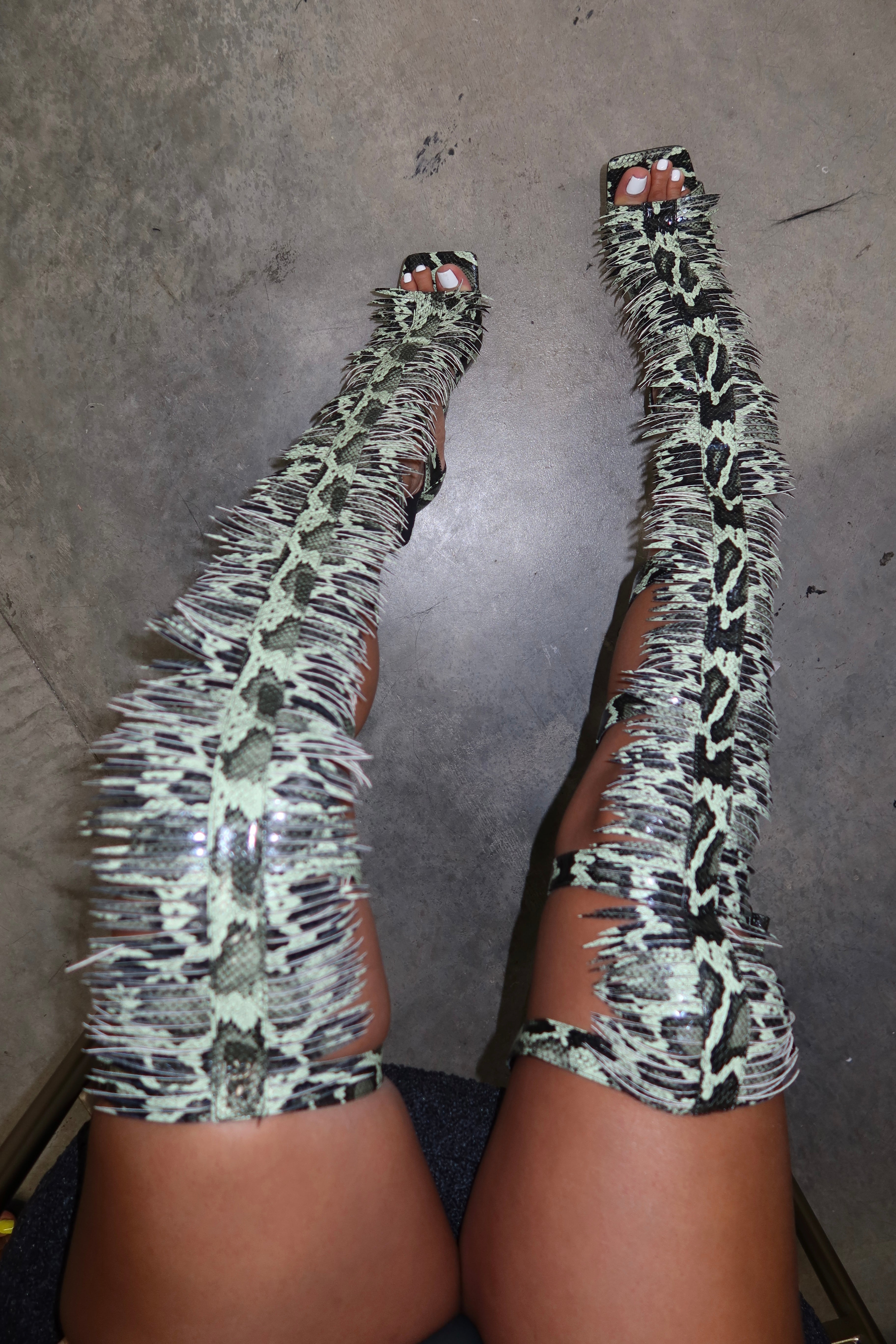 TLZLF X AZIAVAI MINT PYTHON HEEL