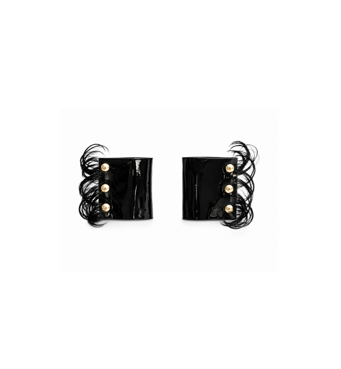 27 PIECE PATENT LEATHER CUFFS