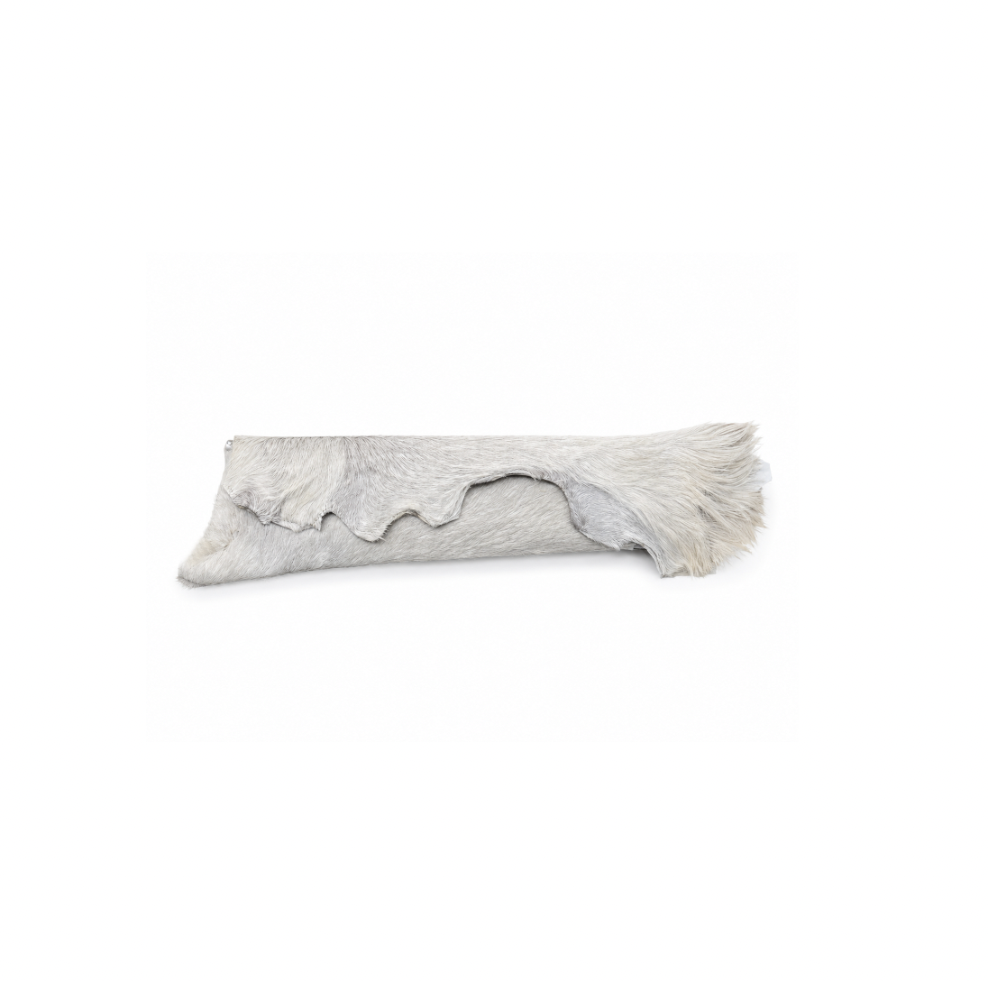 SNOW GOAT FUR CLUTCH
