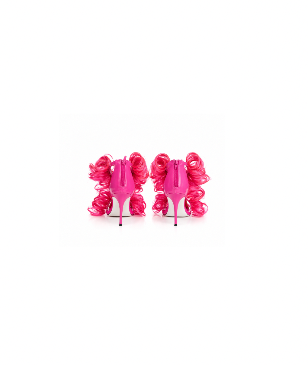 HOT PINK HAIR HEEL