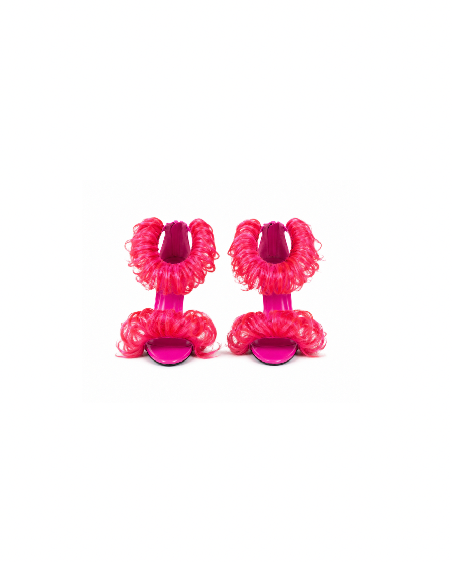 HOT PINK HAIR HEEL