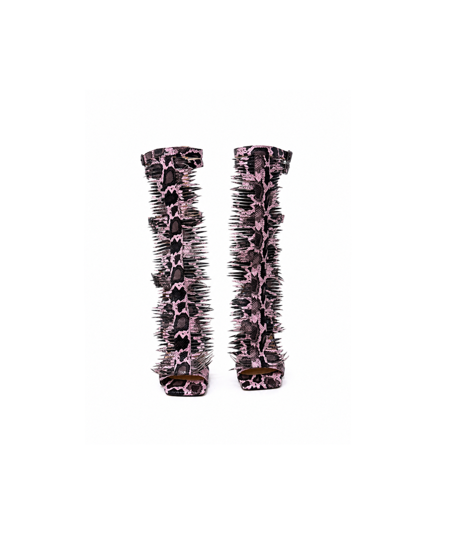 TLZLF X AZIAVAI PINK PYTHON HEEL