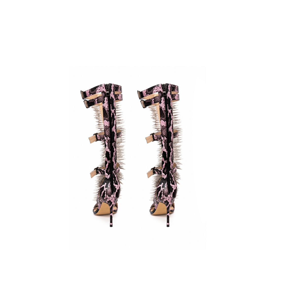 TLZLF X AZIAVAI PINK PYTHON HEEL